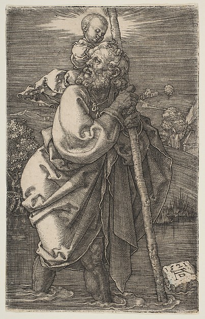 Albrecht Dürer, Saint Christopher Facing Left