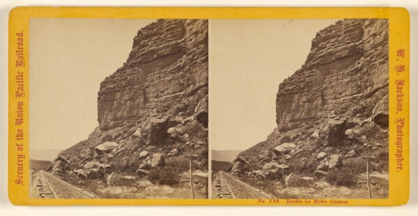William Henry Jackson, Rocks in Echo Canon