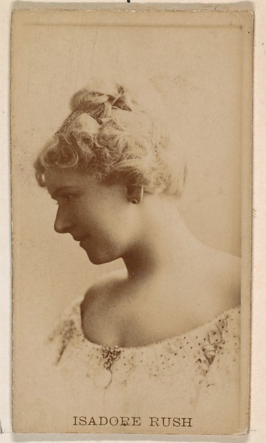 Kinney Brothers Tobacco Company, Isadore Rush, from the Actresses series (N245) issued by Kinney Brothers to promote Sweet Caporal Cigarettes