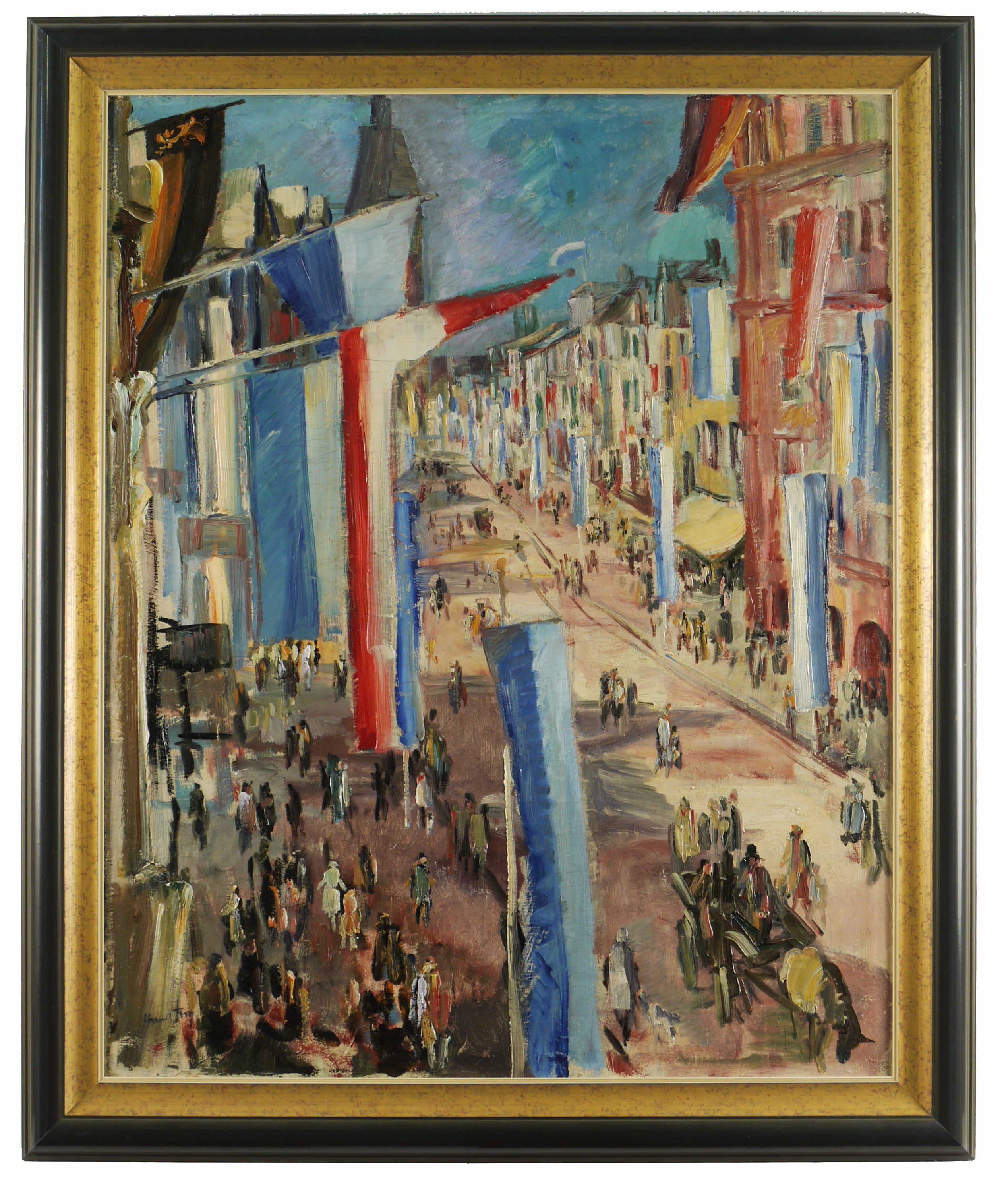 Hanns Fay, Die Maximilianstraße in Speyer im Fahnenschmuck