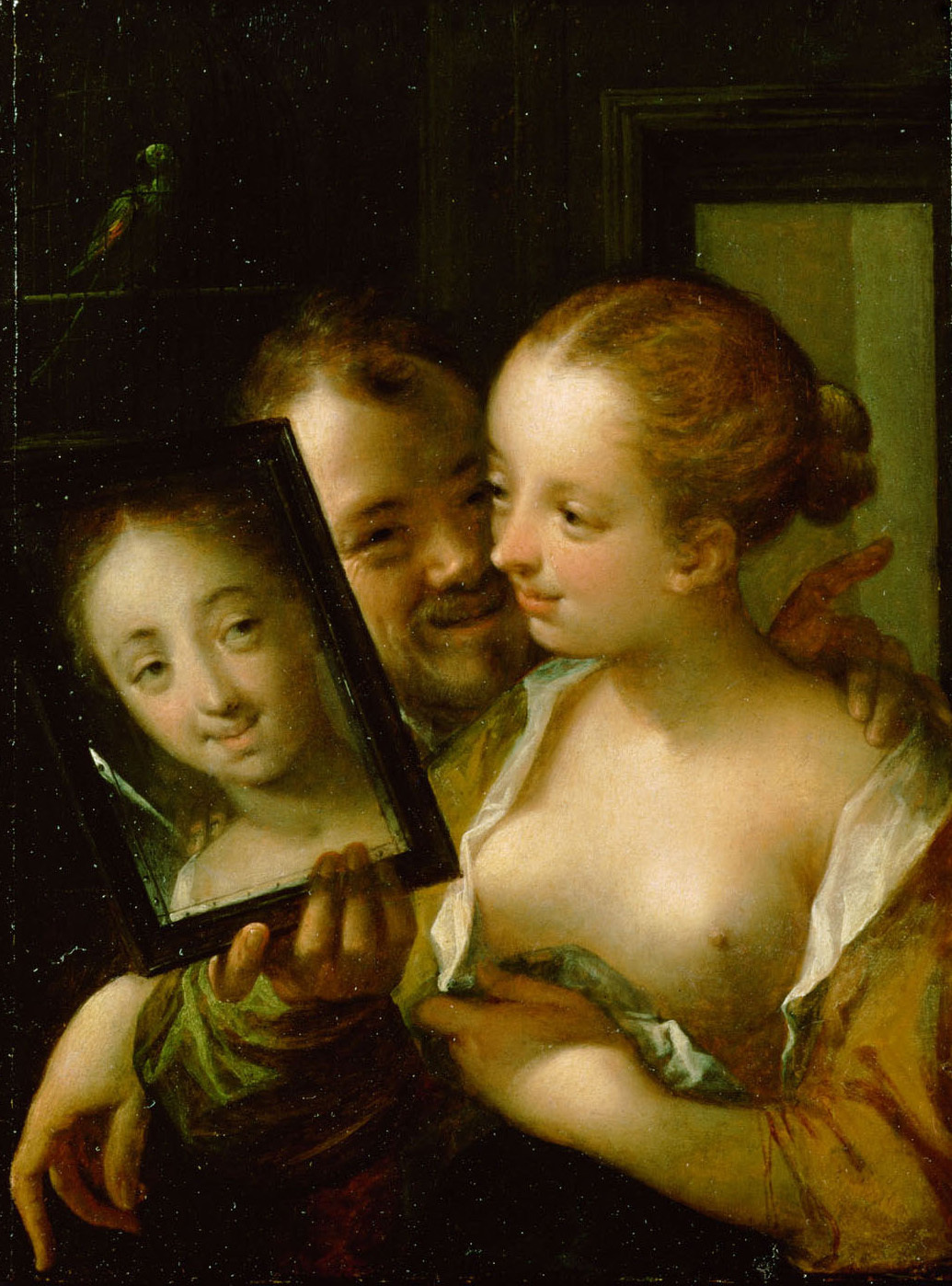 Hans von Aachen, Couple with a mirror