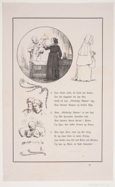 F. Hendriksen, Illustration til Johan Krohn, "Peters jul"