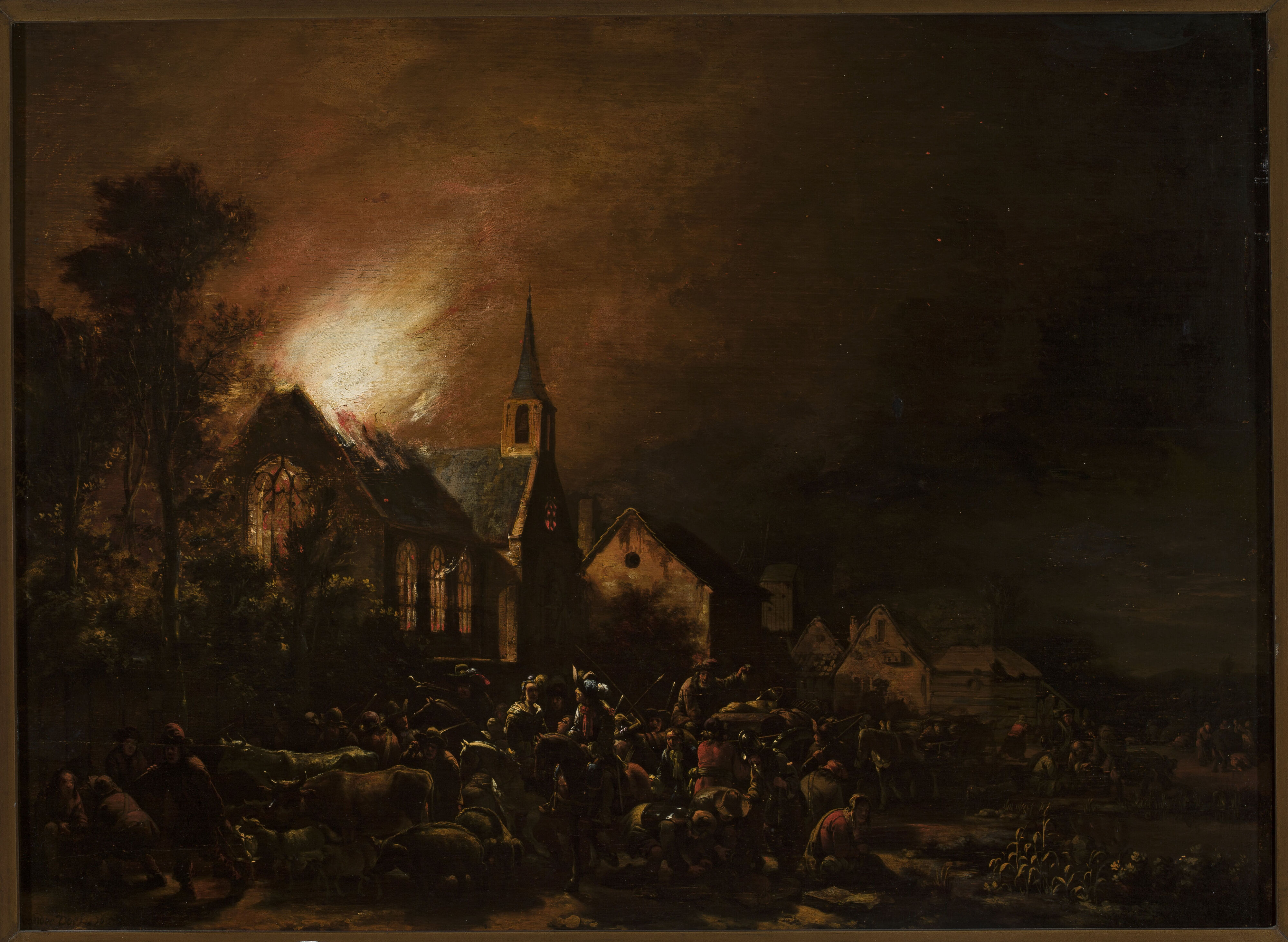 Egbert van der Poel, Church on fire