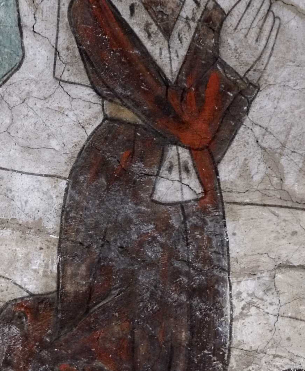 Bengt Backlund, Detalj av kalkmålning i Almunge kyrka, Uppland 2009