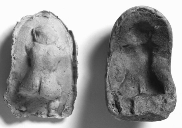 Unknown, Mold of the Back of a Squatting Nude Figure