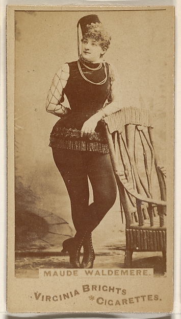 Allen & Ginter, Maude Waldemere, from the Actors and Actresses series (N45, Type 1) for Virginia Brights Cigarettes
