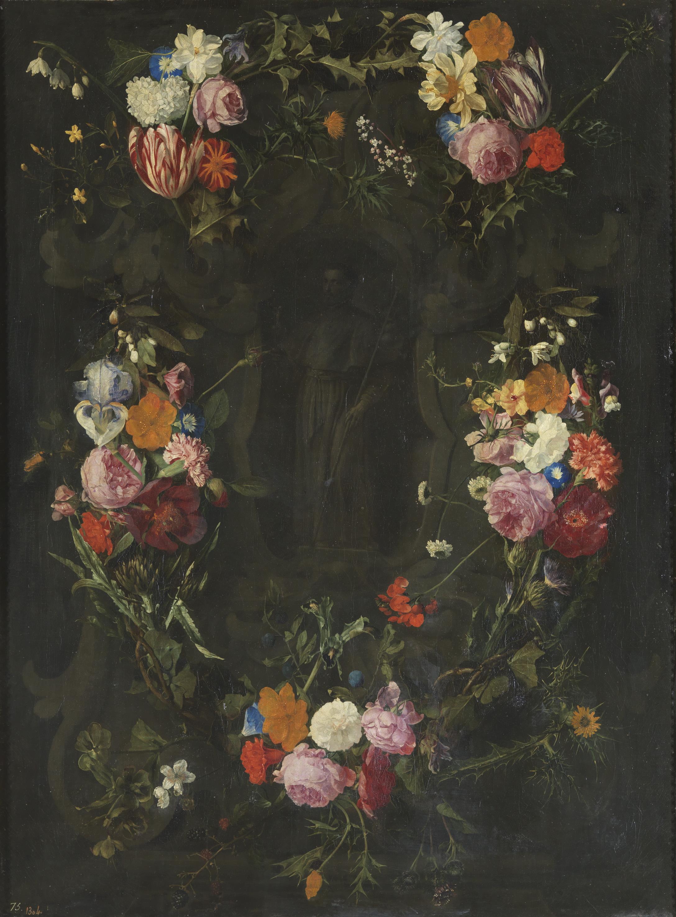 Daniel Seghers, Saint Francis Xavier in a Garland