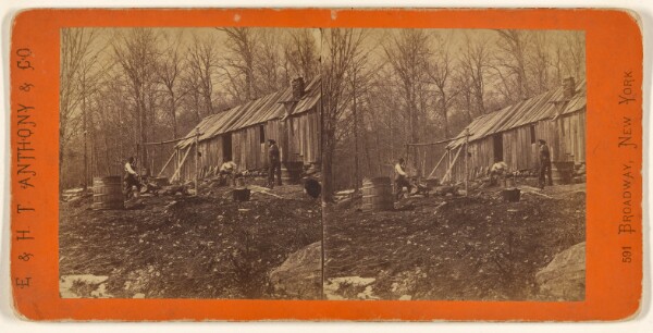 Edward and Henry T. Anthony & Co., Boiling Maple Sugar.