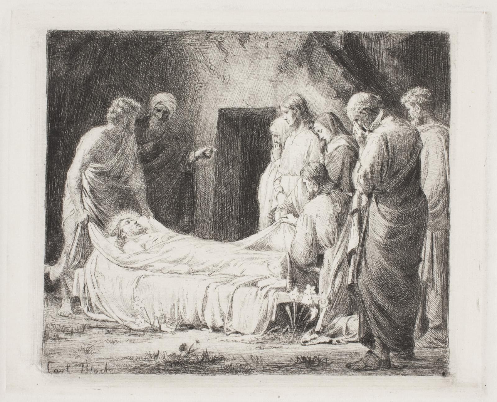 Carl Bloch, Kristi Gravlæggelse