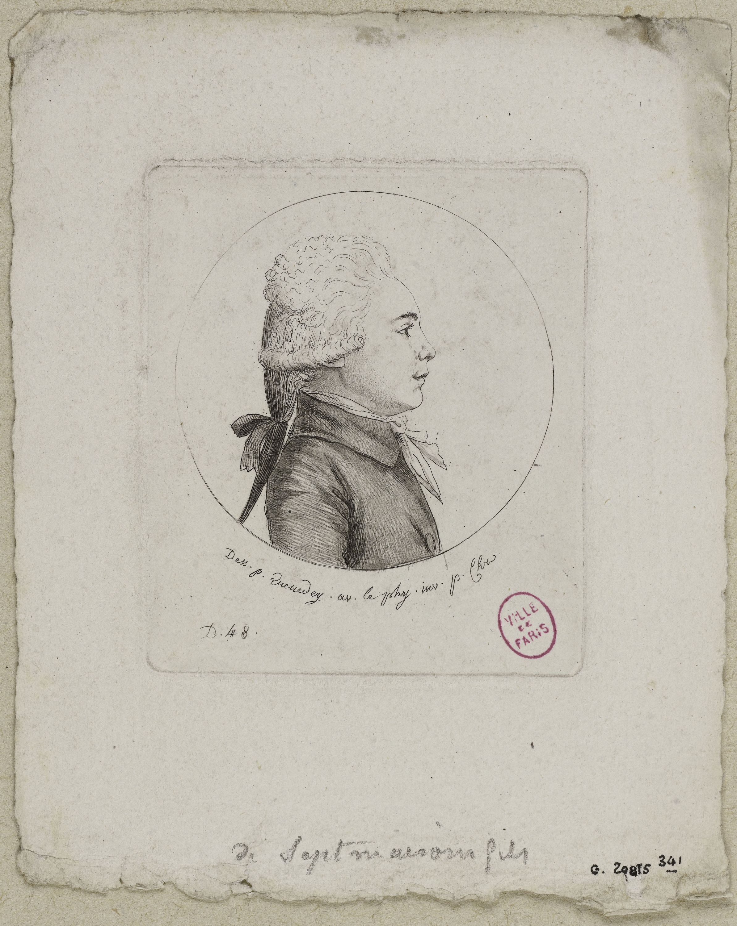 Edmé Quenedey, Portrait de Monsieur de Septmaisons