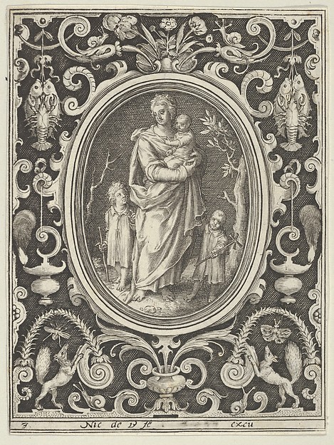 Nicolaes de Bruyn, Charity, from the Cardinal Virtues