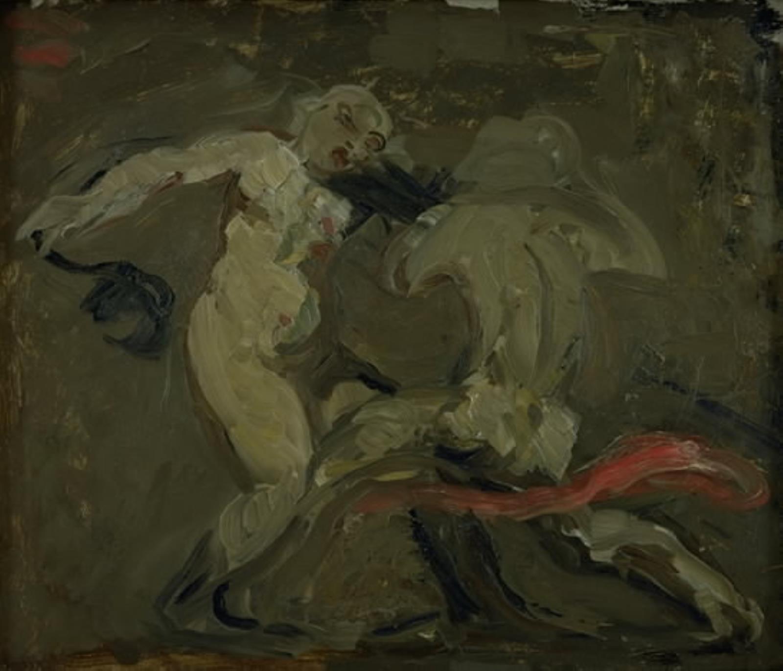 Oluf Hartmann, To hekse, der slås