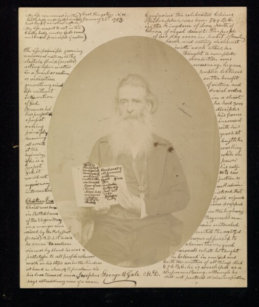 Unknown, Portrait and testament of George W. Gale, M.D.