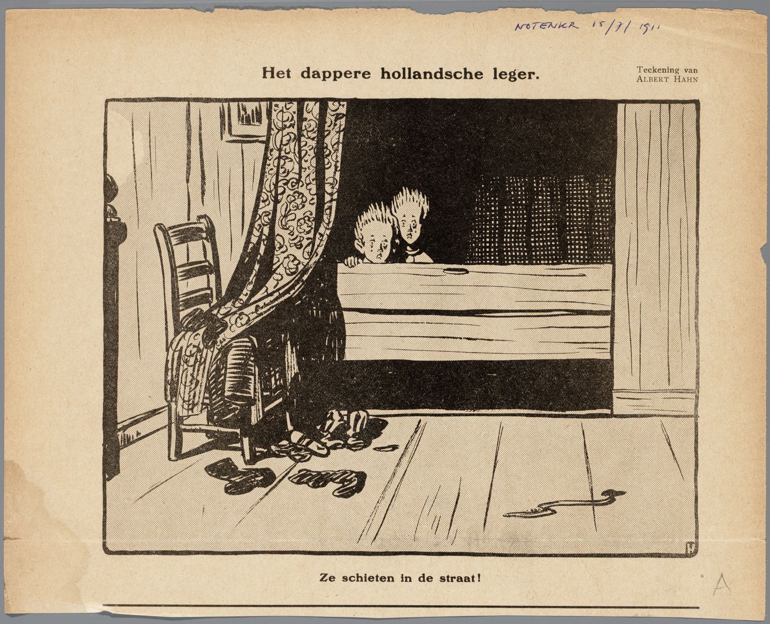 Hahn, Albert,draughtsman., Het dappere hollandsche leger