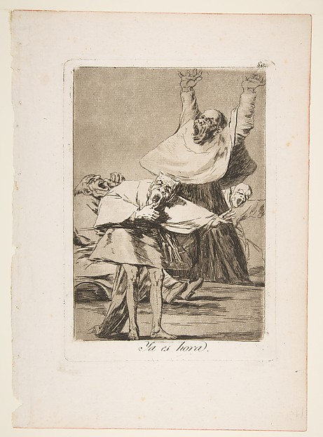 Goya (Francisco de Goya y Lucientes), Plate 80 from "Los Caprichos": It is time (Ya es hora)