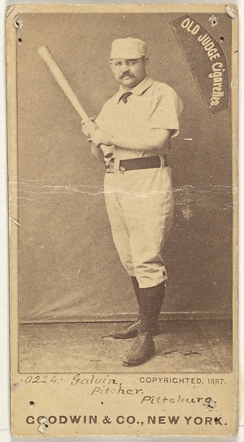 Goodwin & Company, James Francis "Pud" Galvin, Pitcher, Pittsburgh, from the Old Judge series (N172) for Old Judge Cigarettes