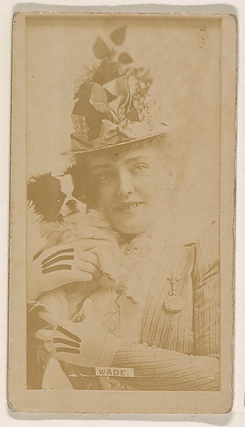 Kinney Brothers Tobacco Company, Miss Wade, from the Actresses series (N245) issued by Kinney Brothers to promote Sweet Caporal Cigarettes