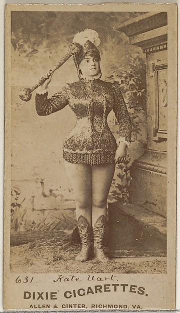 Allen & Ginter, Card 631, Kate Uart, from the Actors and Actresses series (N45, Type 7) for Dixie Cigarettes