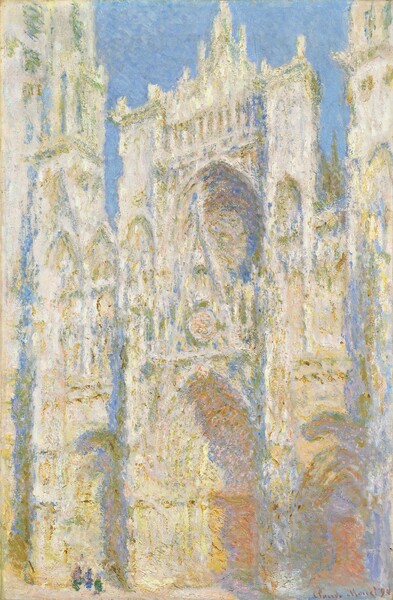 Claude Monet, Rouen Cathedral, West Façade, Sunlight