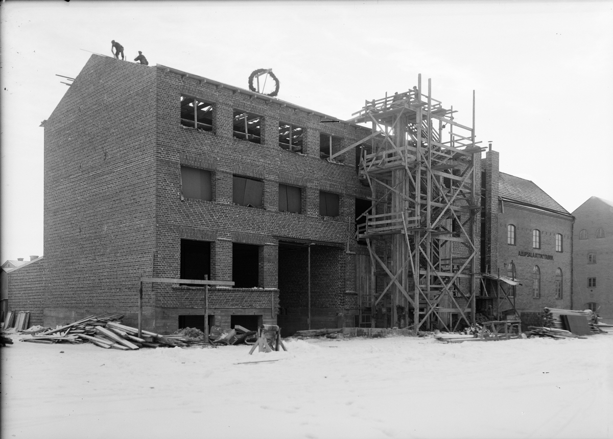 Paul Sandberg, Bygge - AB Upsala Ättiksfabrik, kvarteret Ejnar, S:t Persgatan 39, Kvarngärdet, Uppsala februari 1935