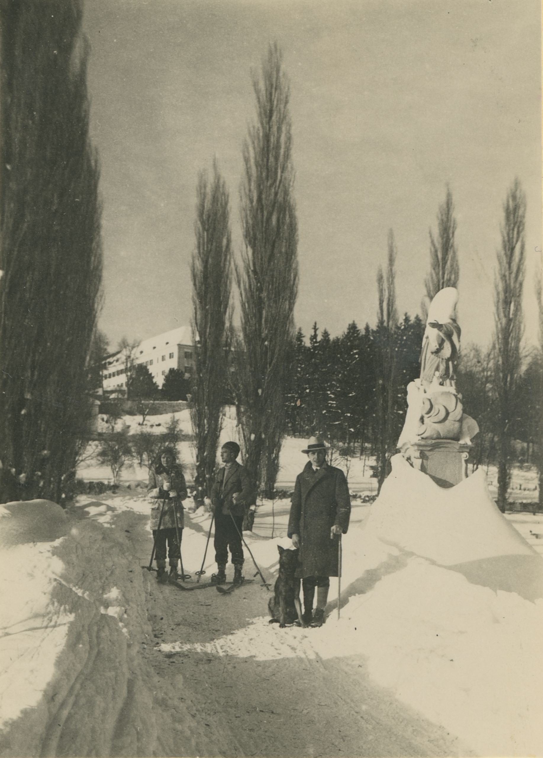 neutvrđen autor, Klenovnik - dvor u snijegu