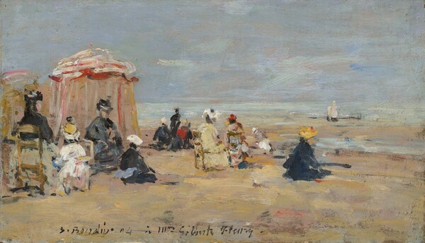 Eugène Boudin, On the Beach
