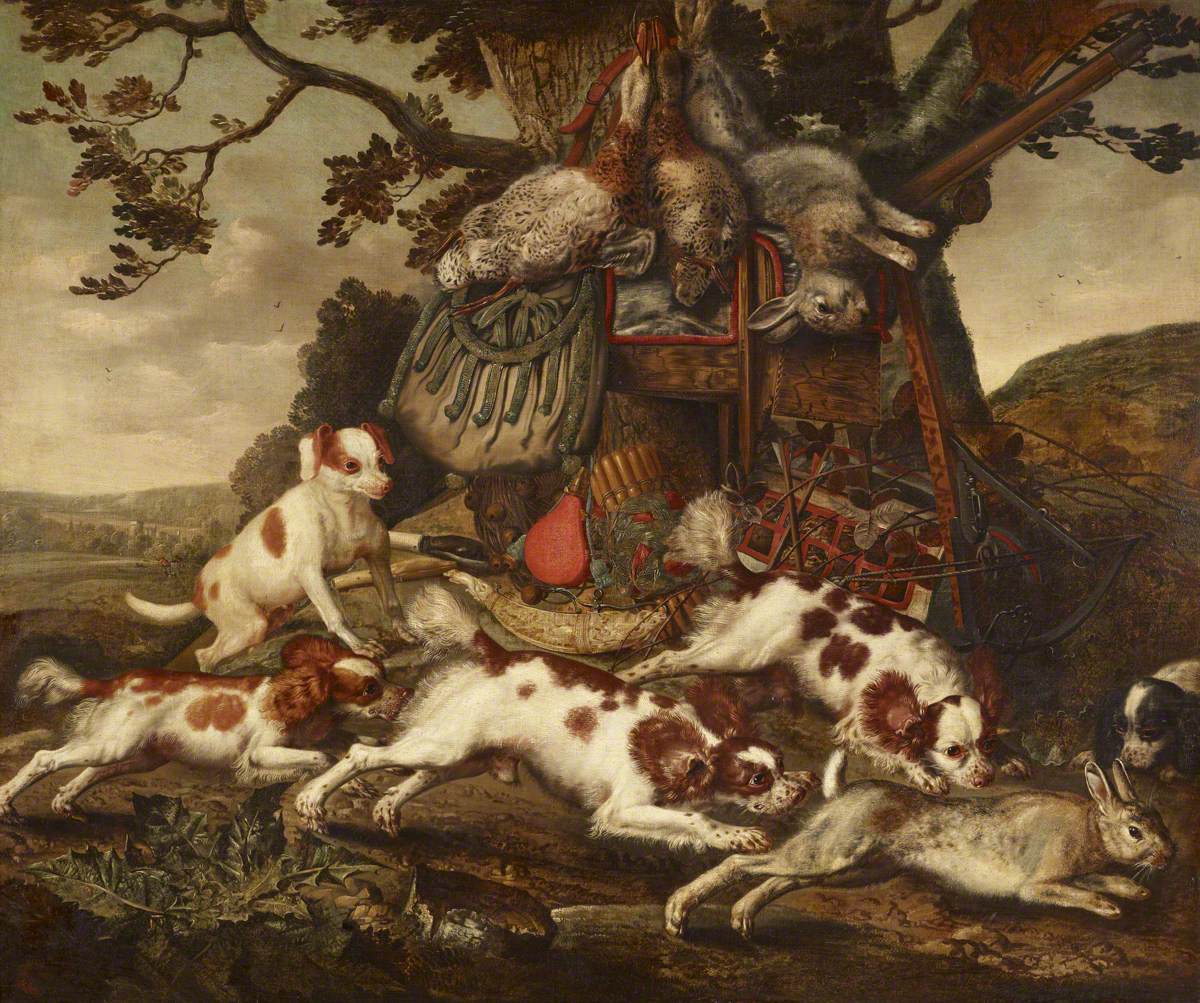 Carstian Luyckx, Spaniels chasing a Hare