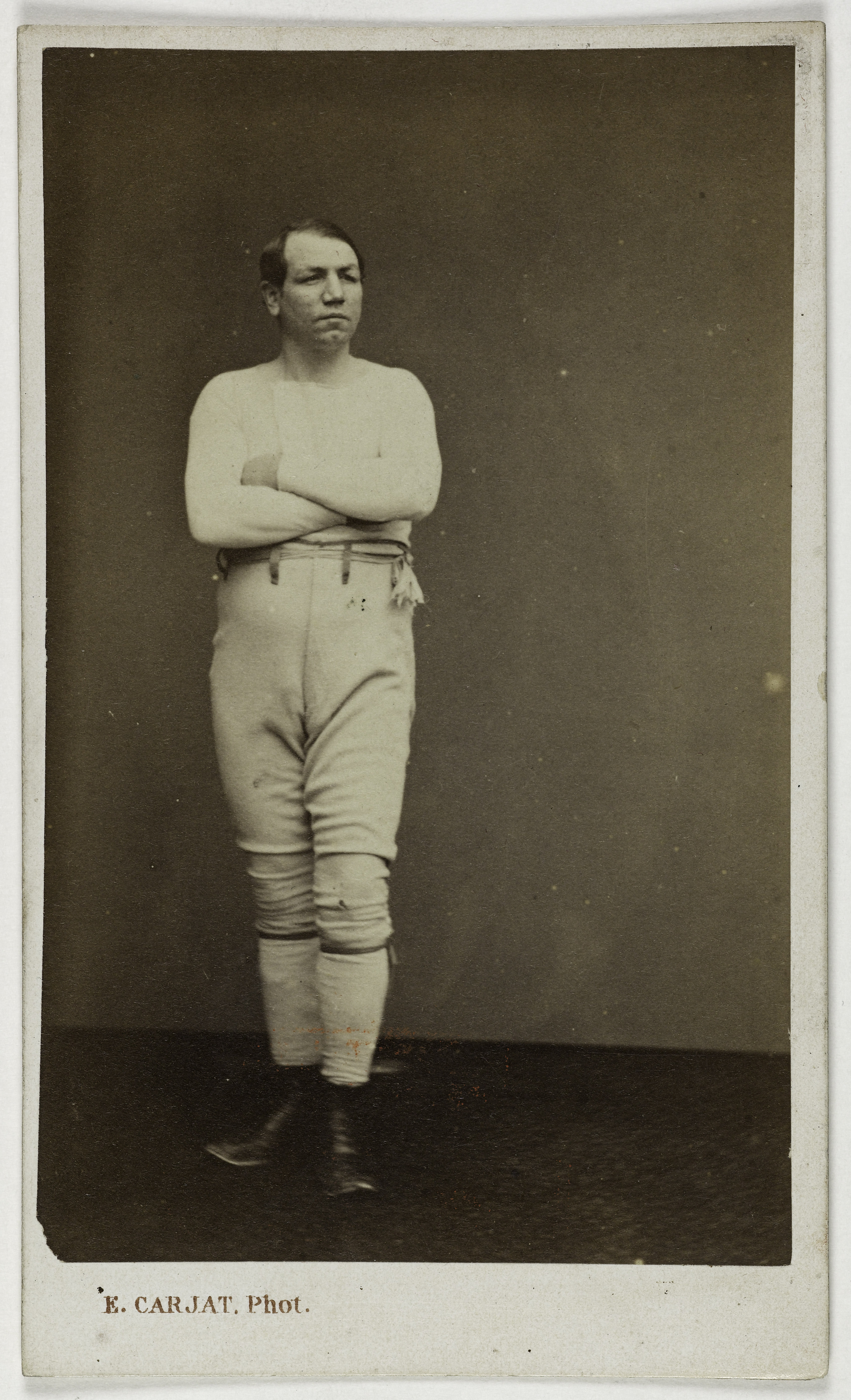 Carjat & Cie, Portrait de Jesse Hatton, boxeur anglais.