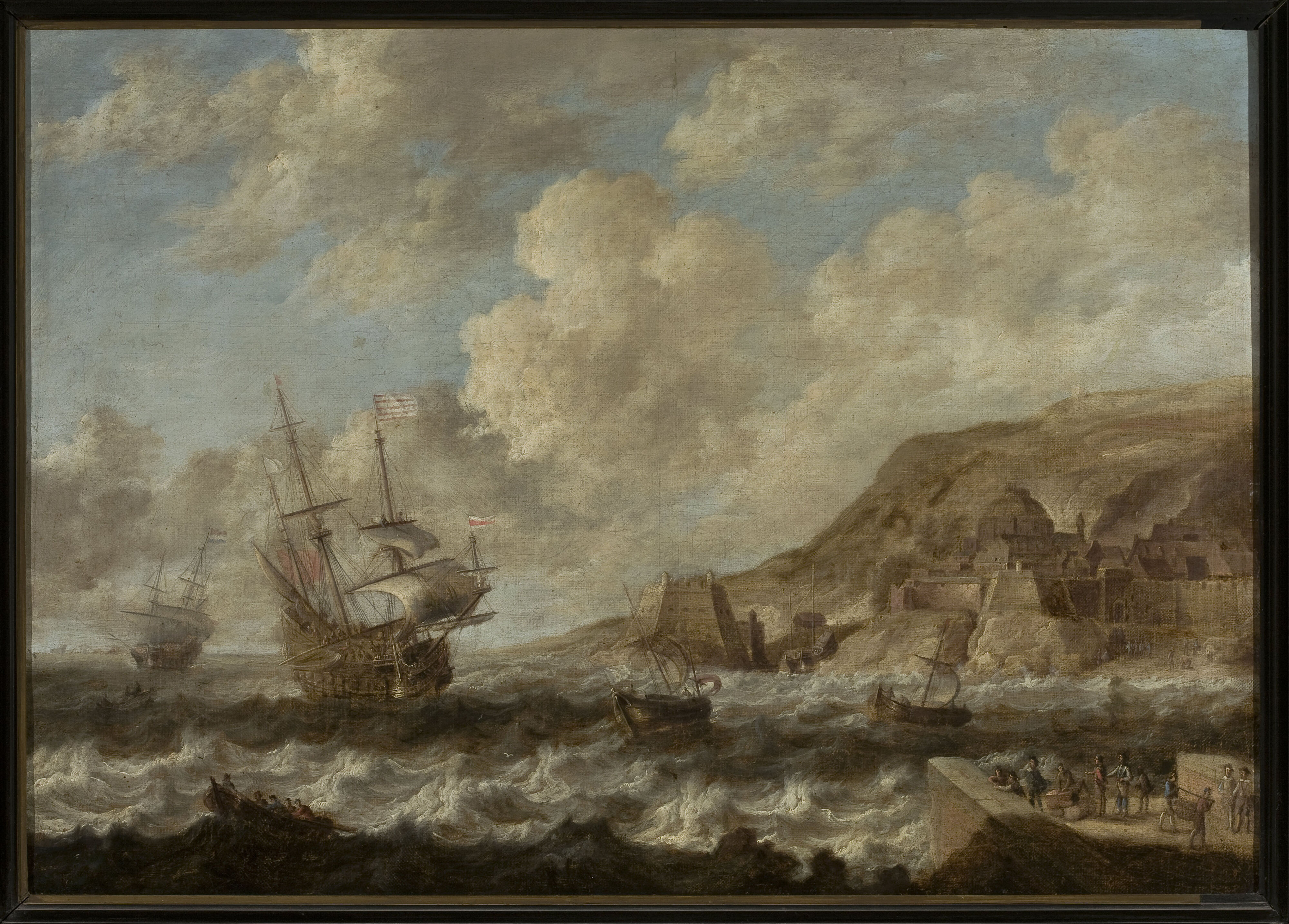 Bonaventura Peeters the Elder, Ships in a port