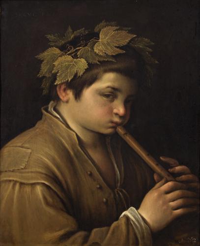 Francesco Bassano the Younger, Boy with a Flute