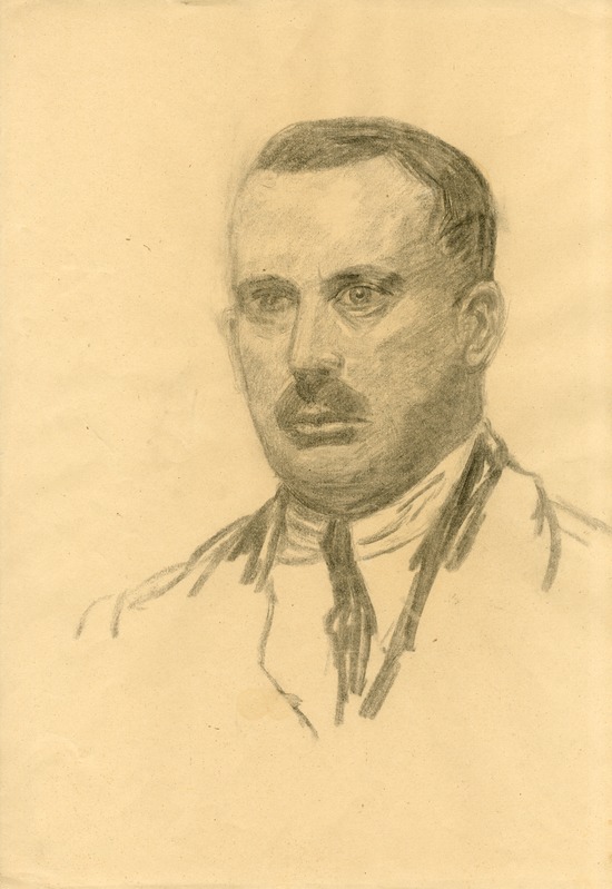 Erna (autor) Kreischmann, Drawing. Man’s portrait