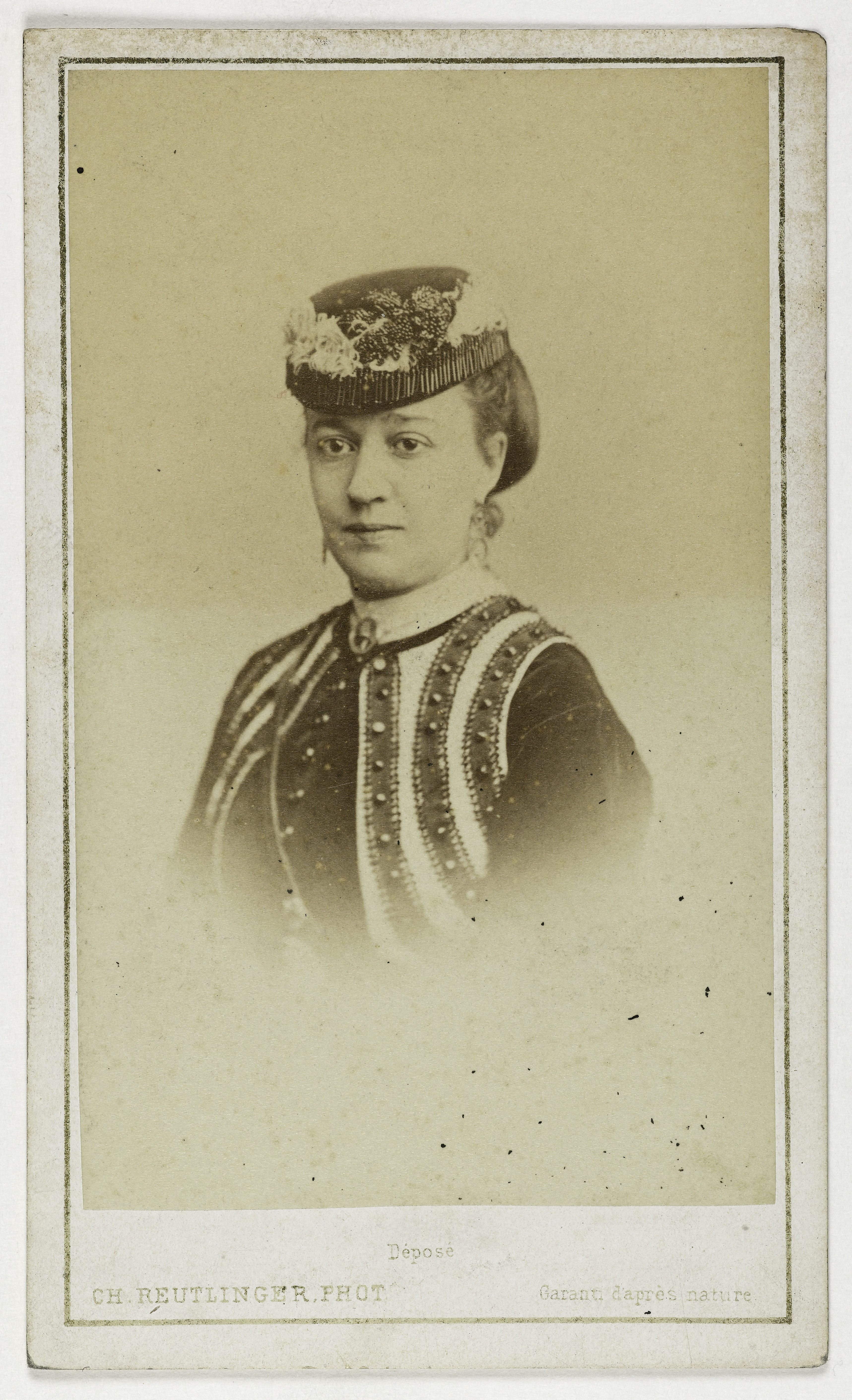 Charles Reutlinger, Portrait de Honorine (Marguerite Camous, épouse de Mr Péricaud, 1834-1911), actrice