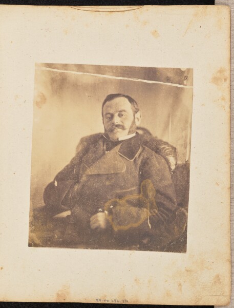Jakob Höflinger, [Portrait of a man in a leather chair]