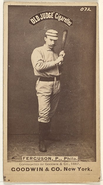 Goodwin & Company, Charles J. "Charlie" Ferguson, Pitcher, Philadelphia, from the Old Judge series (N172) for Old Judge Cigarettes