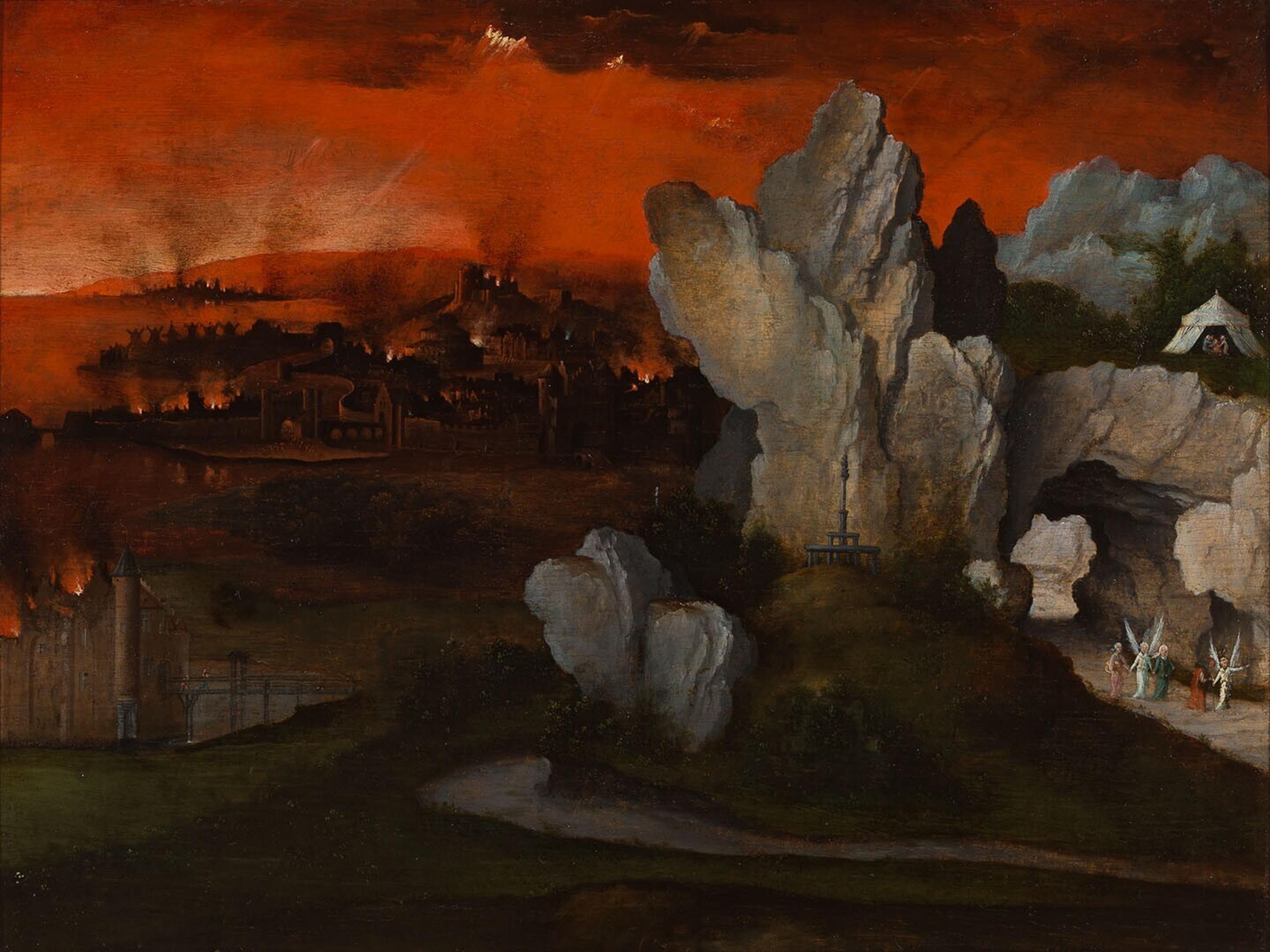 Joachim Patinir, Landscape with the Destruction of Sodom and Gomorrah