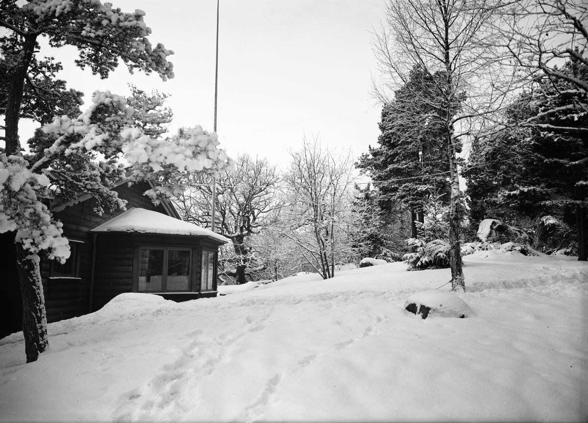 Paul Sandberg, Byggmästaren Anders Diös villa, Vårdsätravägen, kvarteret Aspen, Graneberg, Sunnersta, Uppsala 1935