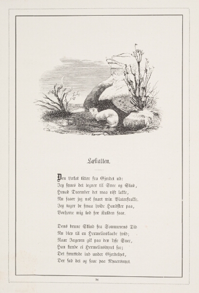 H.P. Hansen, Lækatten. Illustration til H.V. Kaalund, "Fabler for Børn"
