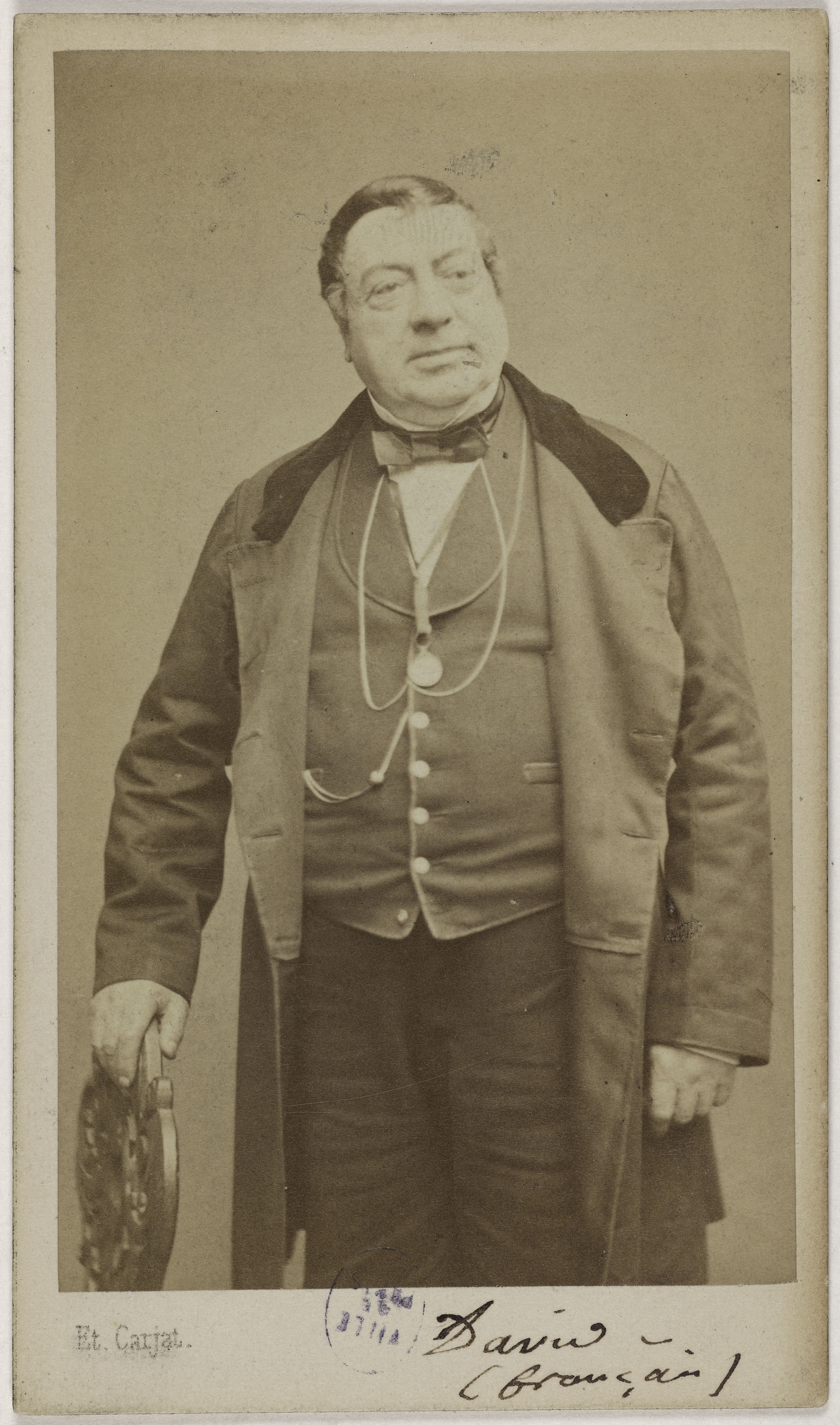 Carjat & Cie, Portrait de Joseph Narcisse David (1794-1866), (acteur à la Comédie française)