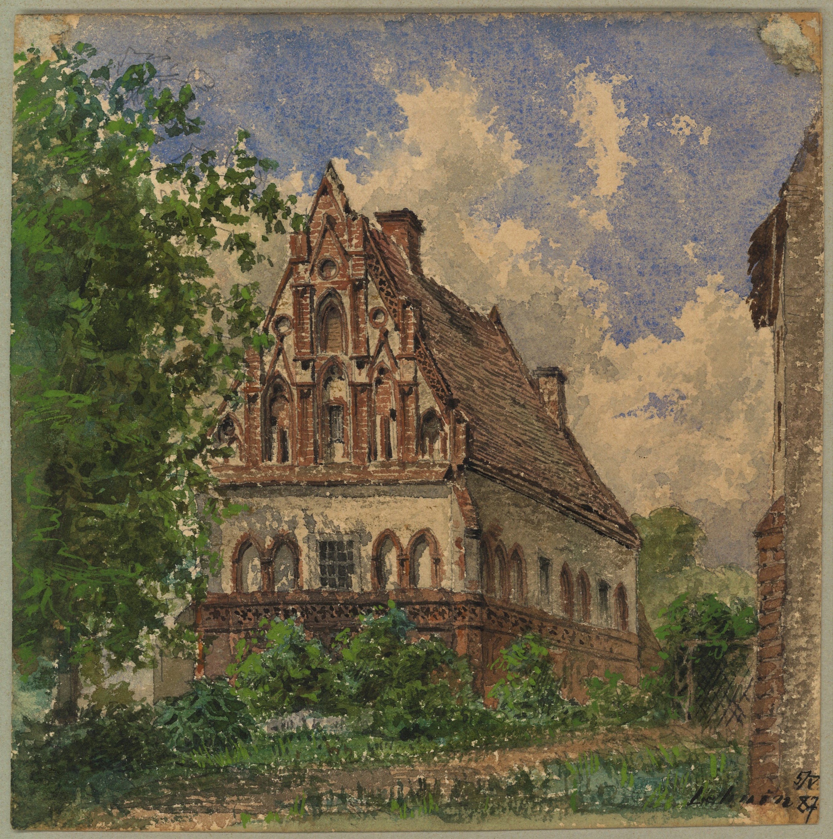 Otto Stiehl, Lehnin: Königshaus des Klosters von Süden