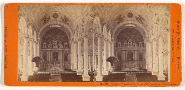 John P. Soule, Interior of Church of the Immaculate Conception, Boston, Mass.