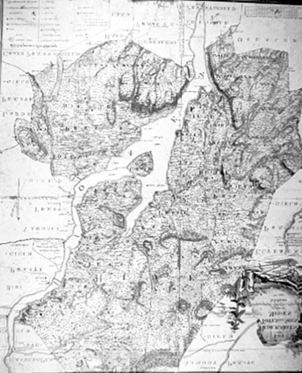 Anno Domkirkeodden, KART, HEDMARKEN, TOTEN, MJØSA, 1794, N. S. DARRE