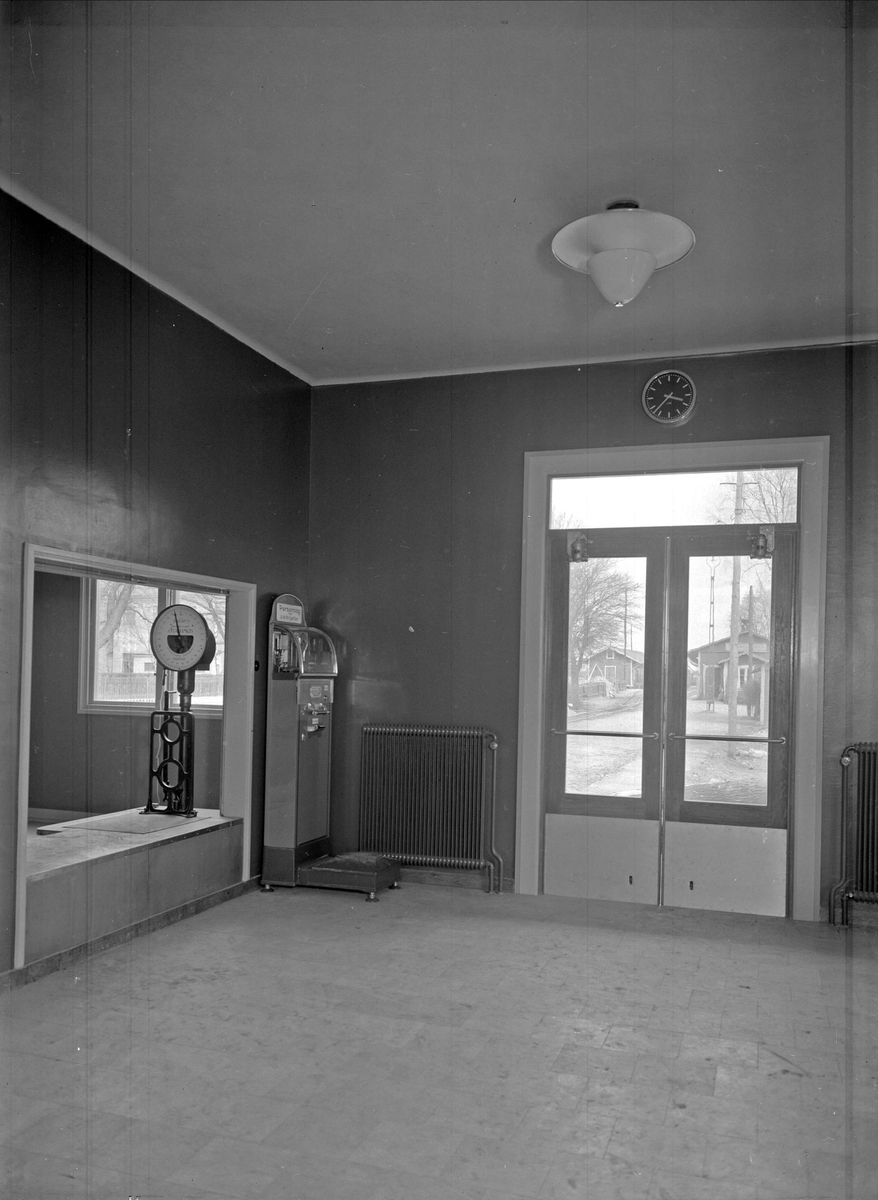 Paul Sandberg, Uppsala östra station, interiör april 1935