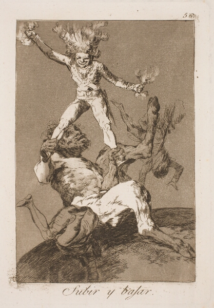 Francisco de Goya, Op og ned