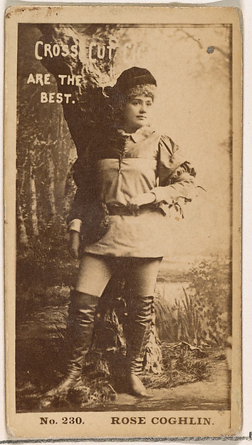 W. Duke, Sons & Co., Card Number 230, Rose Coghlin, from the Actors and Actresses series (N145-2) issued by Duke Sons & Co. to promote Cross Cut Cigarettes