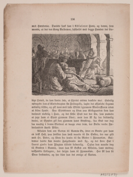 Lorenz Frølich, Året 1157. Illustration til "Folkekalender for Danmark 1857"