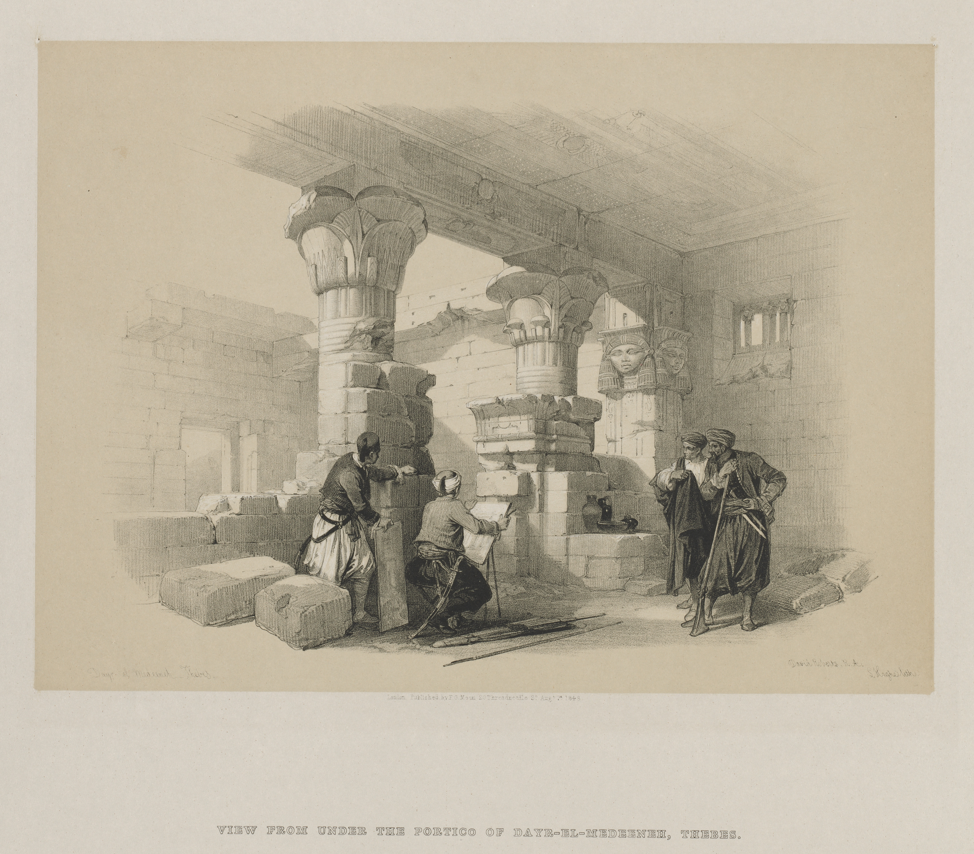 Louis Haghe, Egypt and Nubia, Volume II: Dayr-El-Medeeneh, Thebes