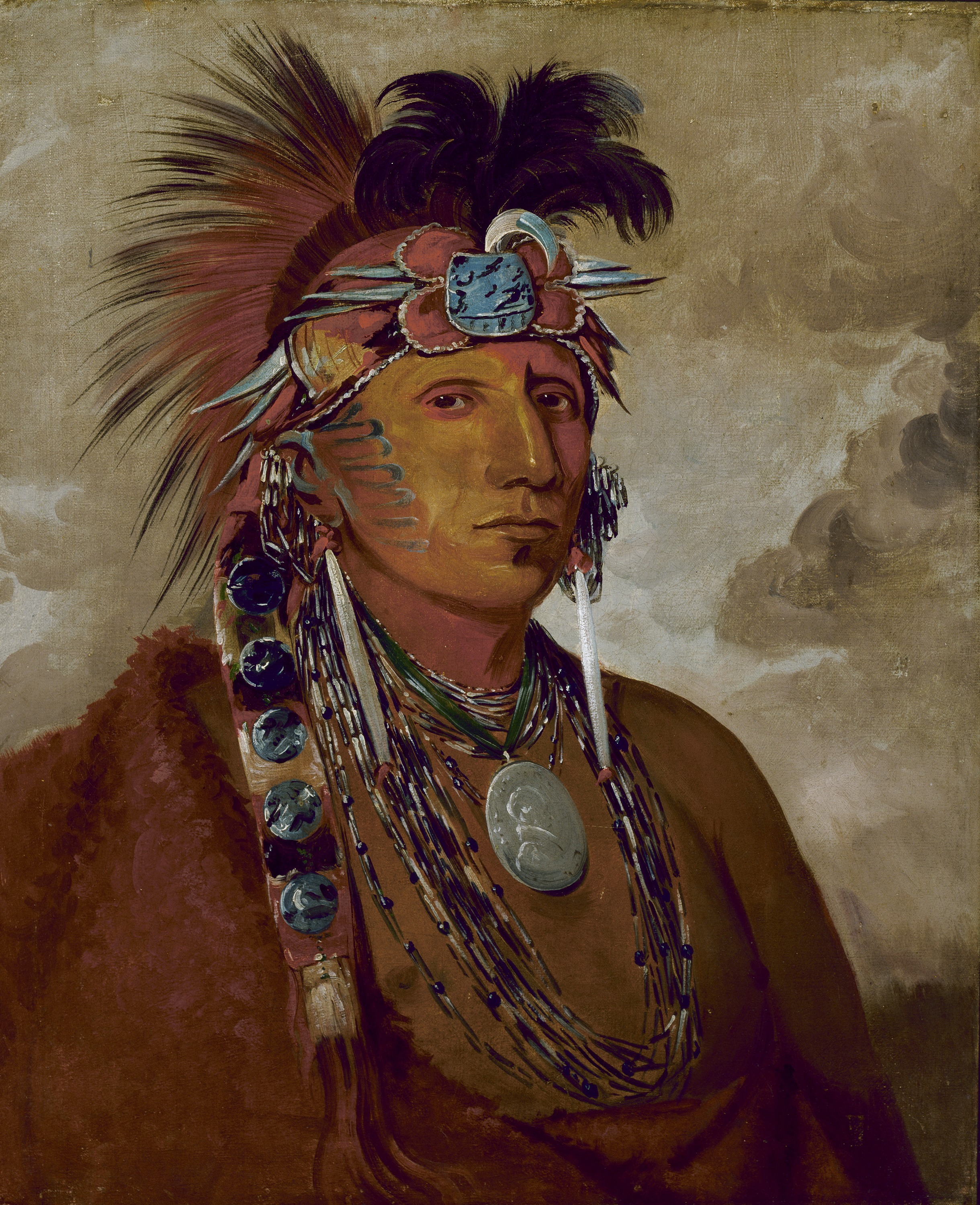 George Catlin, Shó-me-kós-see, The Wolf, a Chief