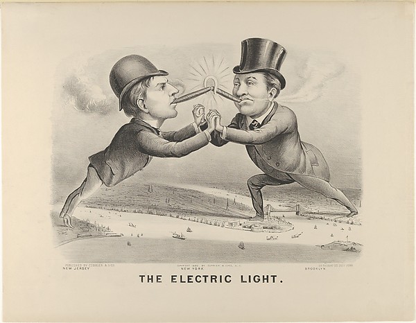 Currier & Ives, The Electric Light