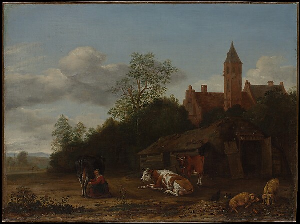 Anthonie van Borssom, Barnyard Scene