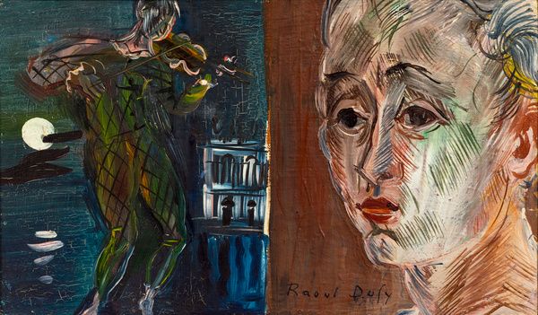 Raoul Dufy, Arlequin au portrait